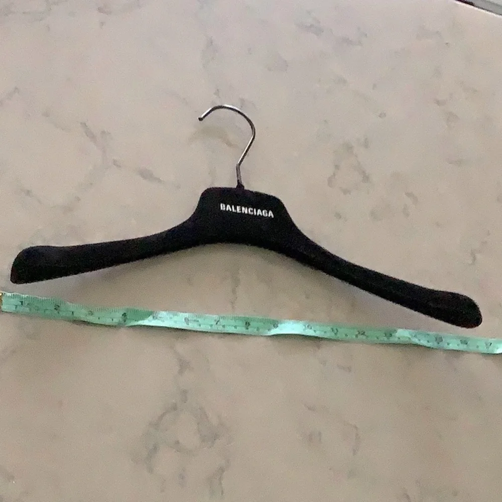 BALENCIAGA Black velvet/ suede hanger